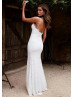 Ivory Lace Side Split Wedding Dress Ivory Lace Side Split Wedding Dress